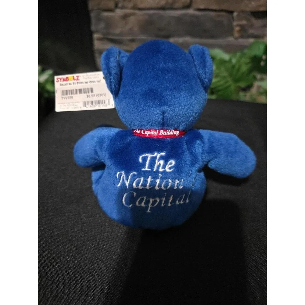 Symbolz Washington DC The Nation's Capital Blue Bear Plush With Swing Tag